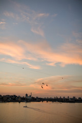 sky and clouds at sunset