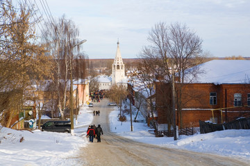 City Gorokhovets winter. Russia.