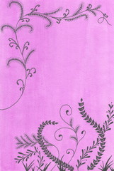 Floral purple graphic design
