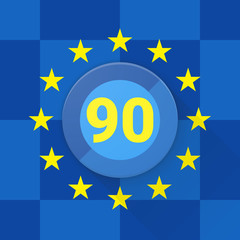 Cchengen calculator 90 days Adaptive icon Material Design illustration