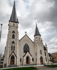Fototapeta na wymiar St Mary’s Catholic Church, K Street at 14th, Lincoln, Nebraska