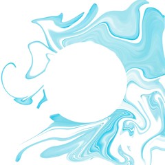 Watercolor illustration abstract frame