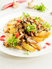 Potatoes with champignons