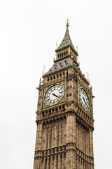 Fototapeta na wymiar Big Ben great bell clock at the Palace of Westminster in London England