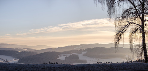 A wonderful winter landscape in beautiful Bavaria