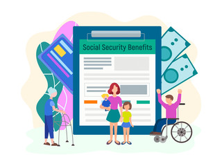 Elderly people, single mother with children