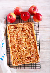 Apple and almond pastry cake