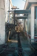 Fototapeta na wymiar abandoned chemical factory