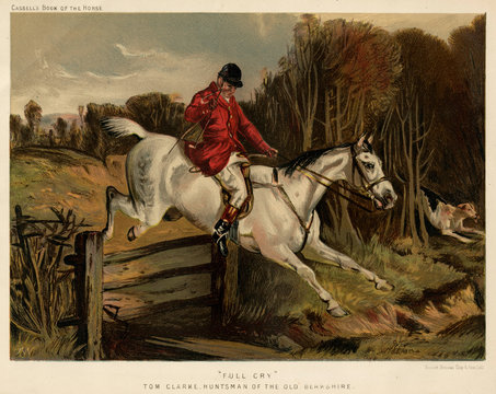 Tom Clarke, Huntsman, Jumping a Fence