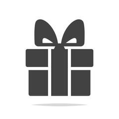 Gift box icon vector isolated