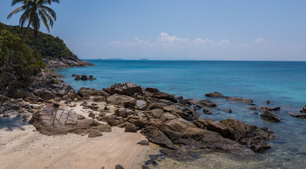 Fototapeta na wymiar Beautiful sea and tropical beach in Malaysia