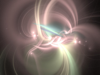 Abstract Background Image, Graphic Illustration Artistic Resource, Lines and Symmetrical Patterns, Glowing Neon Colors. Colorful Repeating Patterns, Modern Fractal Digital Art.