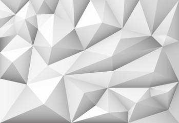 Vector monochrome abstract polygonal geometric triangle background