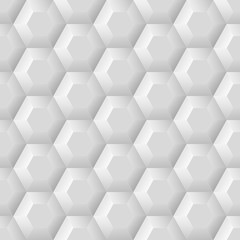 Monochrome abstract hexagonal background.