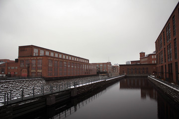 Old manufacture site view in Tampere, Finland