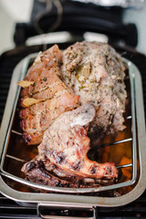 Schweinsbraten vom Grill