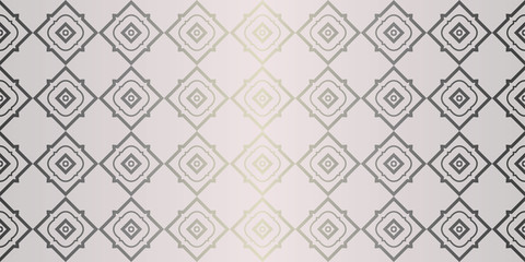 Vector Seamless Pattern With Abstract Geometric Style. Repeating Sample Figure And Line. For Fashion Interiors Design, Wallpaper, Textile Industry. Beige silver color