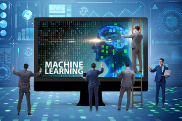 Machine learning concept as modern technology