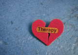 Therapy bandage on heart
