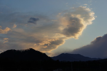 日光の夕暮れ時
