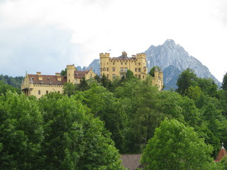 Fototapeta na wymiar castle in Alps
