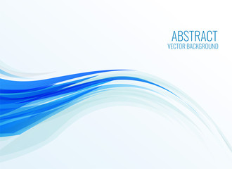 abstract blue wave background design
