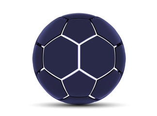 Vector futuristic sports concept of a soccer ball. Modern digital ball. High tech football ball design. Abstract Soccer Ball.