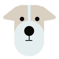 terrier dog simple art geometric illustration
