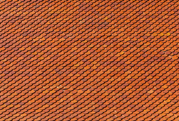 The brown roof tiles background in thailand