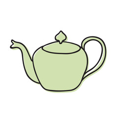 tea pot hand drawn illustration