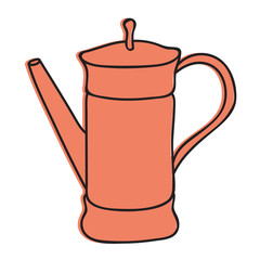 tea pot hand drawn illustration
