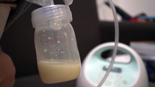 Breast pumping in slow motion