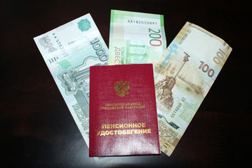 Pension ID, veteran's certification and money.