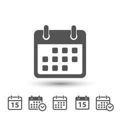 calendar vector icons variations