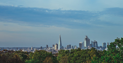 Fototapeta premium Panorama of skyscrapers in City of London