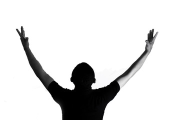 Dancer with latin dance figures