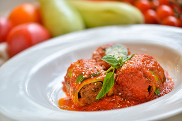 meatballs with tomato sauce