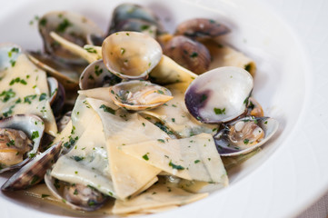 mussels in cream sauce