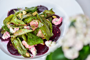 fresh salad on a plate