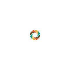 logo arrow rainbow abstract