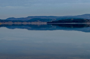 Vegetation, animals and birds around the Batak dam in Rodopi mountain Bulgaria