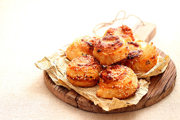 Homemade pizza rolls .Burekas