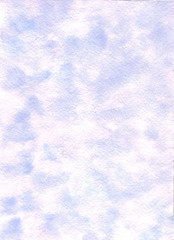 watercolor blue sky and clouds