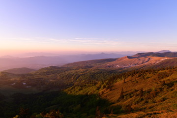 早朝の群馬県芳ヶ平