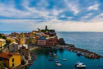 Fototapeta na wymiar Vernazza Landscape Cinque Terre Italy