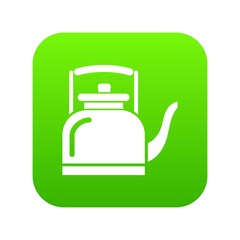 Ceramic teapot icon. Simple illustration of ceramic teapot vector icon for web