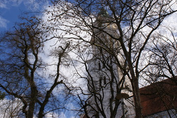 kirche baum himmel europa germany 
