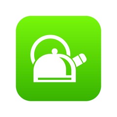 Kitchen teapot icon. Simple illustration of kitchen teapot vector icon for web