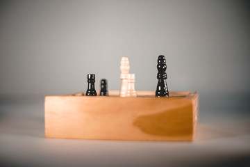 Schach, Chess, Spiel, Dame, König, Strategie, Schwarz, Weiß, Holz, Hintergrund, Gewinnen 