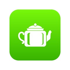 Ceramic kettle icon. Simple illustration of ceramic kettle vector icon for web